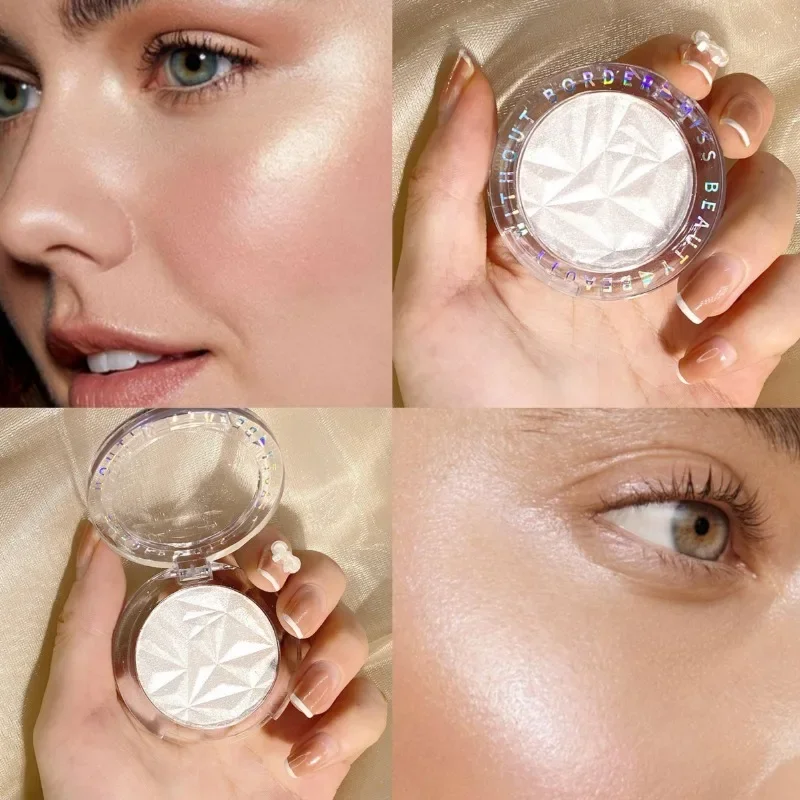 Face Highlight and Brighten, Natural Long-lasting Waterproof and Sweat-proof Glitter Powder, Highlight Eye Brighten Cosmetics 4