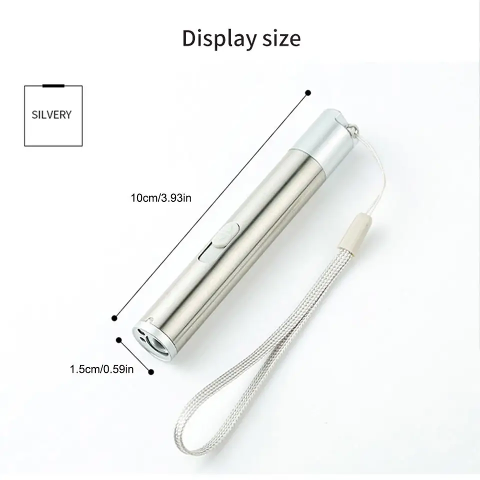 Juguete Interactivo LED Para Gatos - 5 Patrones De Luz, Recargable Por USB, Divertido Para Ejercitar Mascotas
