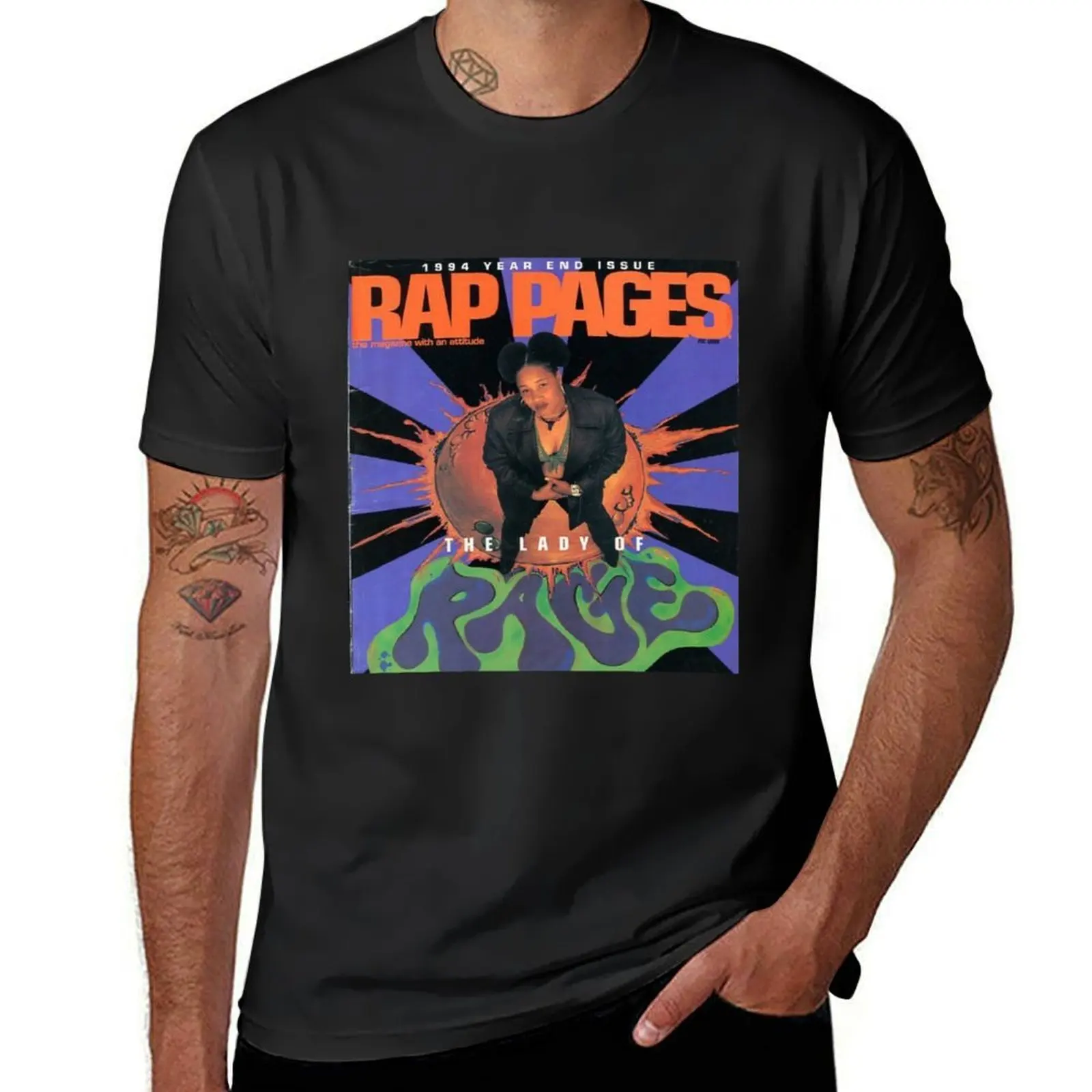

The Lady of Rage Hip Hop Rap T-Shirt sublime oversized Short sleeve tee men