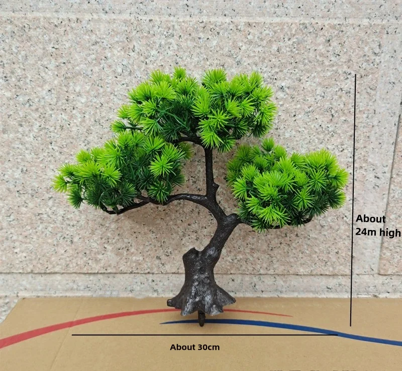 Simulation Gastgebende Kiefer Bonsai Desktop Decor Simulation Pflanze Kleine Topf Wohnzimmer Grüne Pflanze Dekoration Ornamente – Detail 21