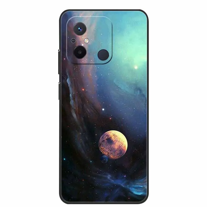 Black TPU Soft Cover with Wolf and Lion Design - Premium Silicon Bumper Case
