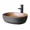 Ceramic Table Sink Porcelain Washbasin Above Counter Vanity Bowl Art Basin Countertop Vessel Sink For Bathroom Balcony Lavatory 6