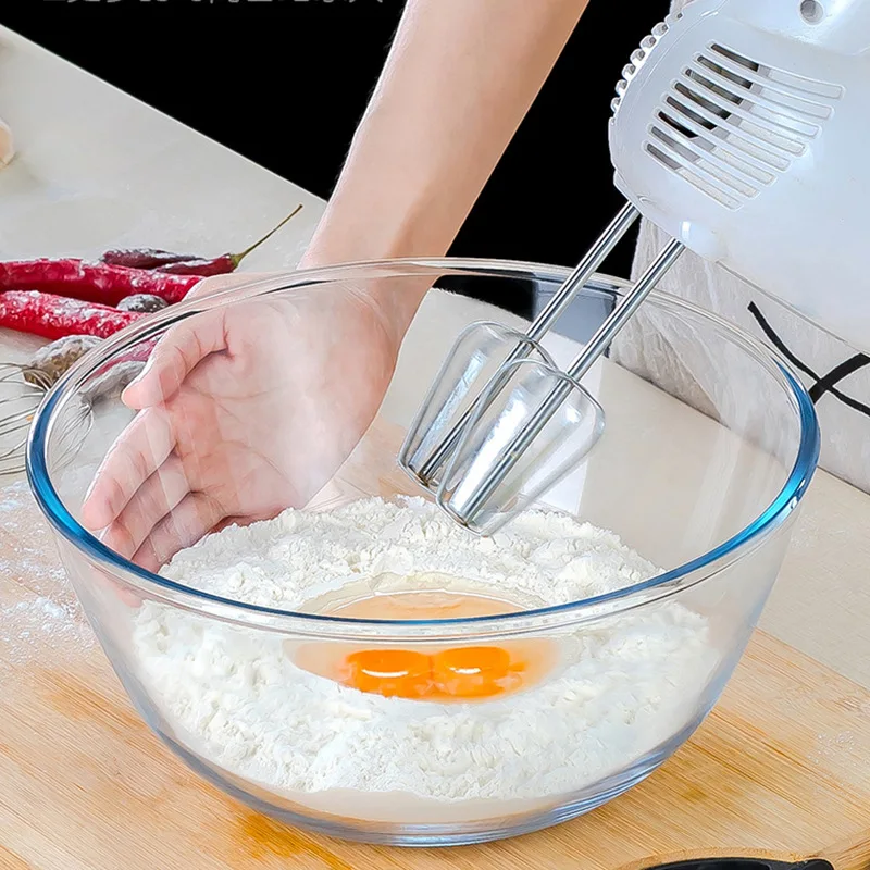 5500ml Large Capacity High Borosilicate Glass Bowl 30cm Salad Mixing Bowls  Egg Beater Container Kitchen Microwavable Soup Bowl