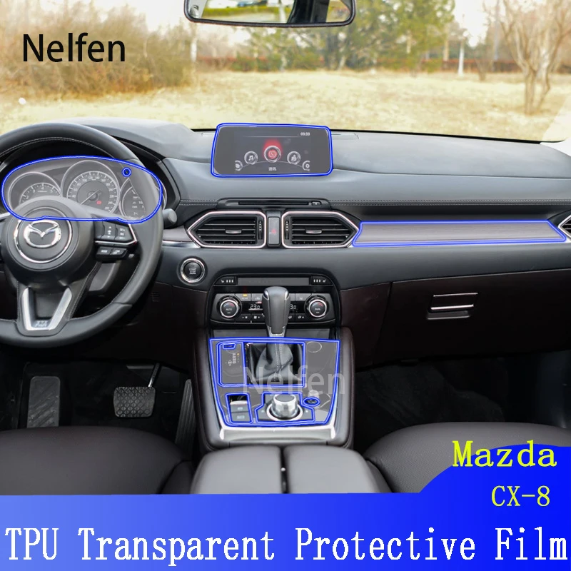 Scratch Resistant Car Interior TPU Interior Protection Film For Mazda ...