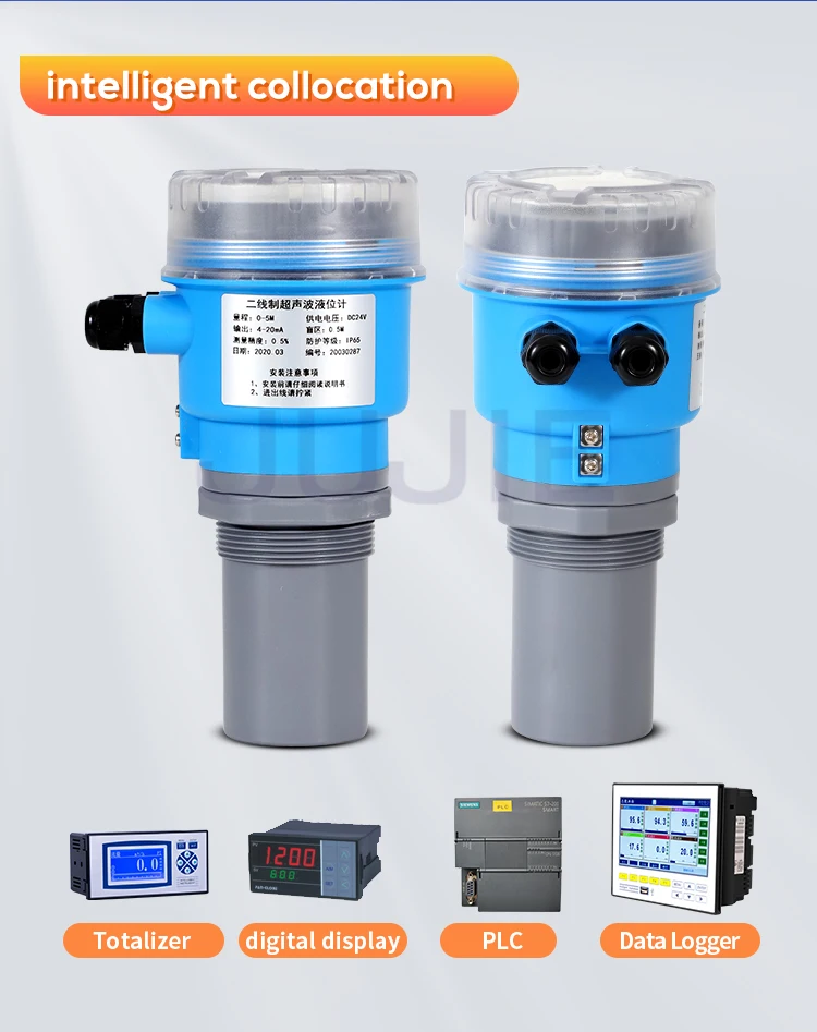 3m 5m 8m 10m Ultrasonic Level Meter 4-20mA Noncontact Level Meter Oil Fuel Tank