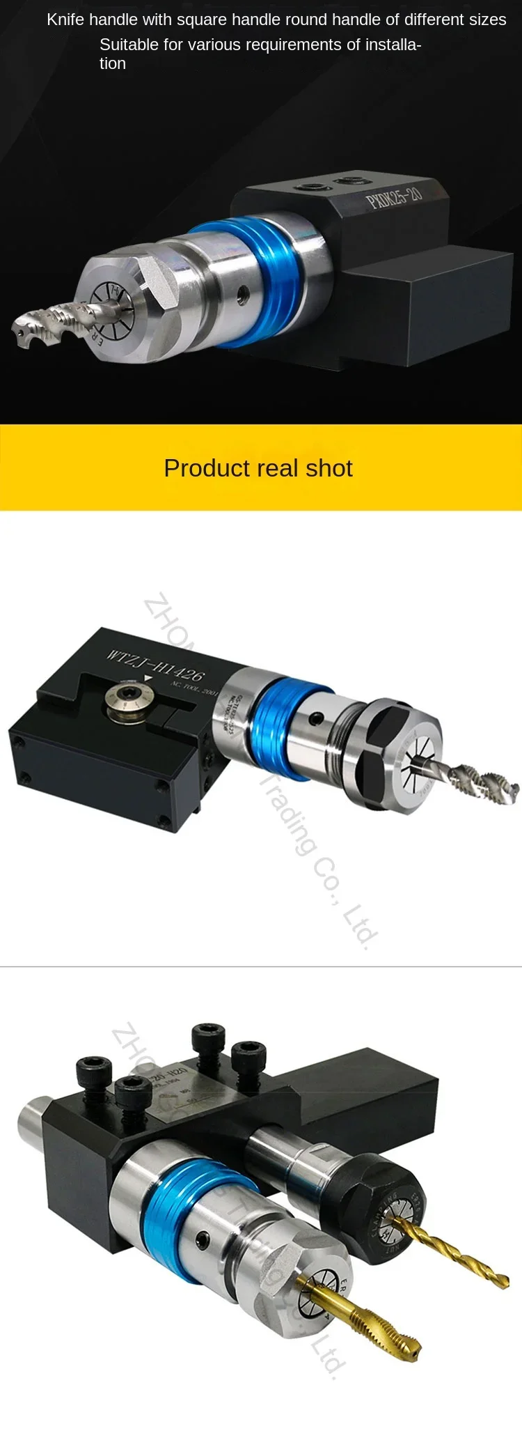 220V New NC Lathe Tapping Tool Handle Telescopic Floating Chuck Tap Clamp Torque