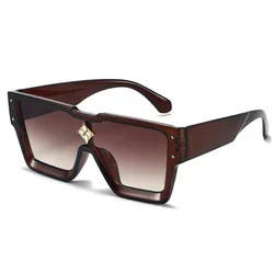 Luxury Diamond Square Fashion Sunglasses - Glamour Designer Unisex UV400 Shades (C5)
