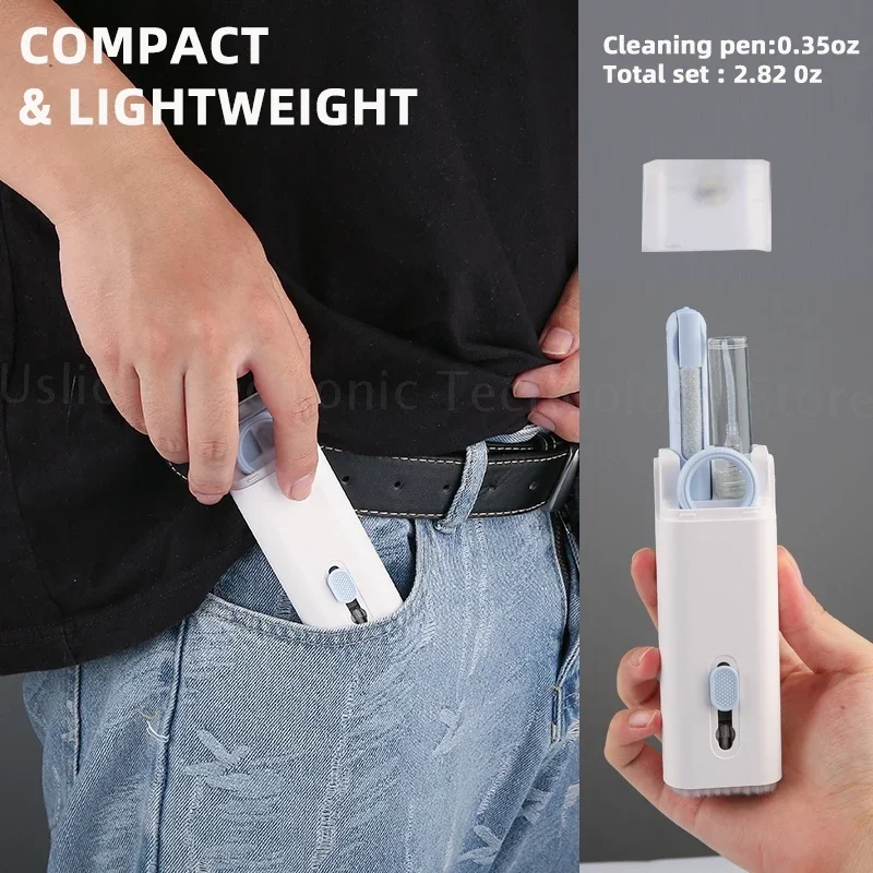7-in-1 Computer Keyboard Cleaner Brush Kit Earphone Cleaning Pen For Headset iPad Phone Cleaning Tools Cleaner Keycap Puller Kit 3