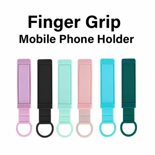 1pc Luxurious Universal Wrist Band Cell Phone Bracket Portable Finger Grip Mobile Phone Holder Sticked Socket Stand Strap - Image 3