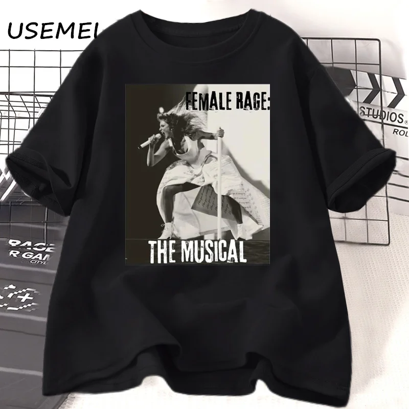 

Female Rage The Musical T Shirt TTPD Music Paris Tour T-shirt Women Men The Tortured Poets Deparment Tshirt Cotton Summer Tops