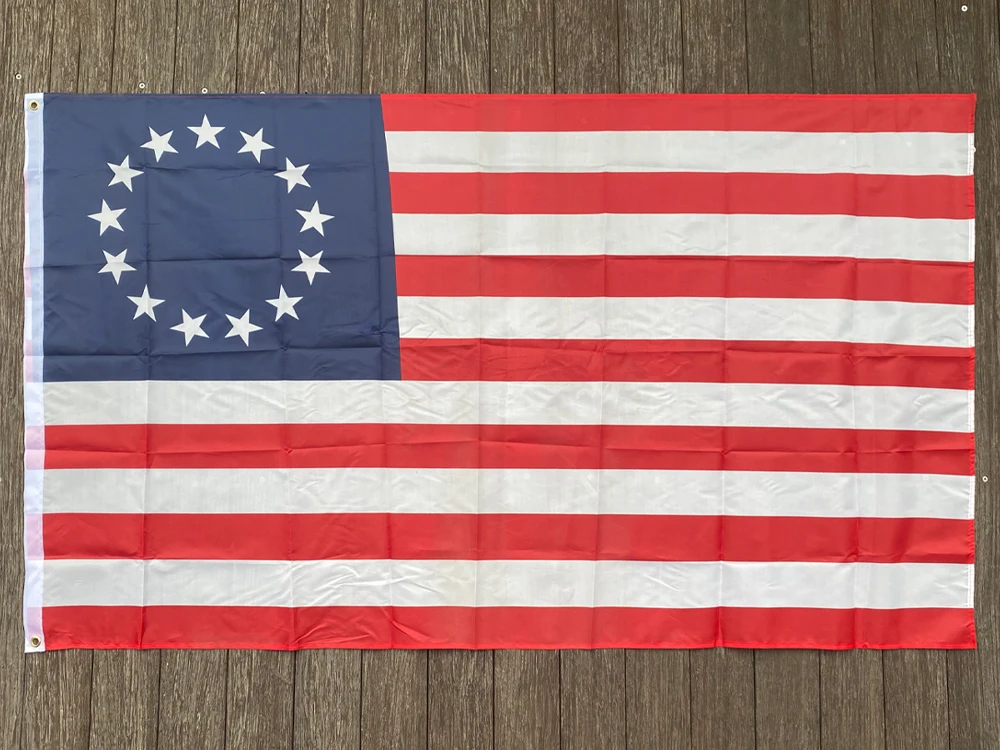 Betsy Ross 13 Star USA American Flag - Detail View 1