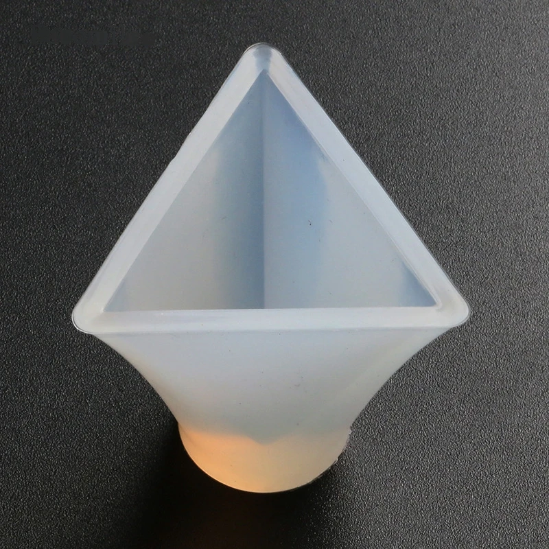 New 1PCS Pyramid 6 Sizes Craft DIY Transparent UV Pyramid Resin Liquid Silicone Combination Molds for Making Jewelry