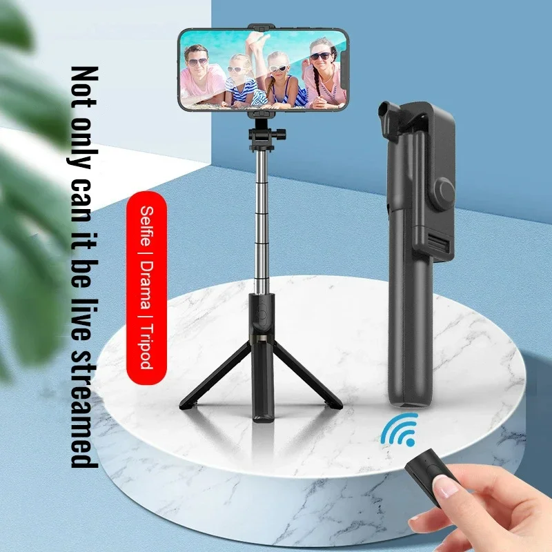 Bluetooth Selfie Stick 360° Rotate Monopod Tripod Remote Control for Phone Detachable Shutter Extendable Handheld Holder Stick