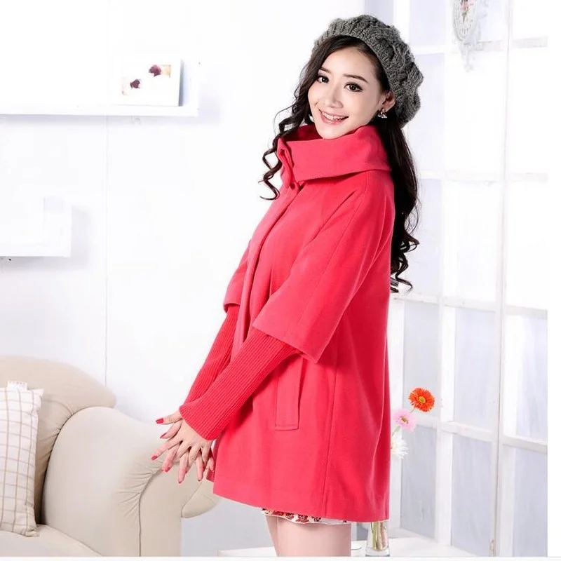 Maternity Fall Winter Loose Large Size Maternity Windbreaker Fashion