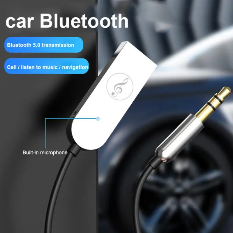 

Аудиоприемник Bluetooth 3,5, шумоподавление, радио, Практичный Прочный портативный многофункциональный Автомобильный приемник, автомобильный адаптер Bluetooth