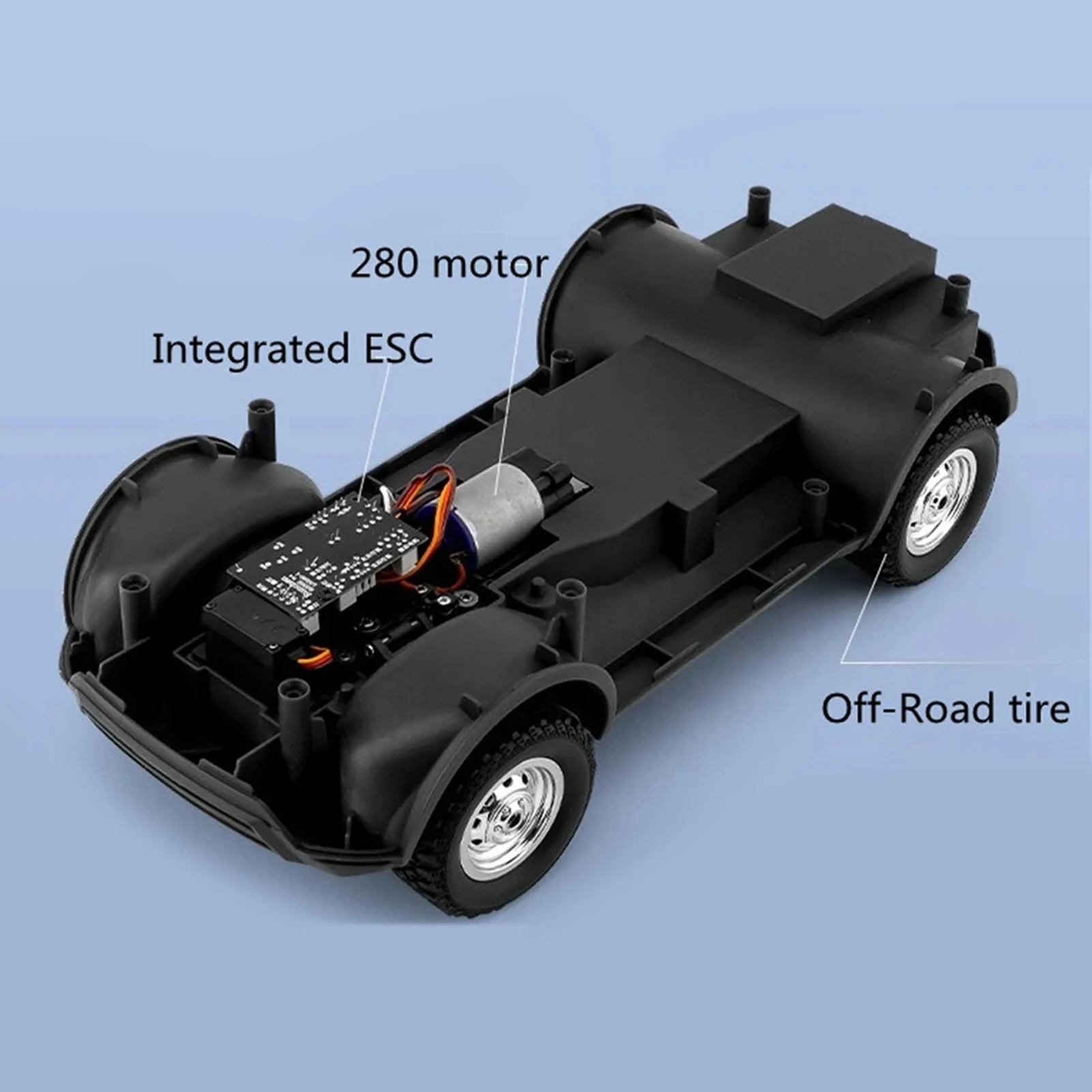 Remote Control Car, 2.4GHz 1:14 Scale 4WD Off Road Rock Crawler Vehicle, All Terrain Electric Toy Car for Kids Teens Adults 5