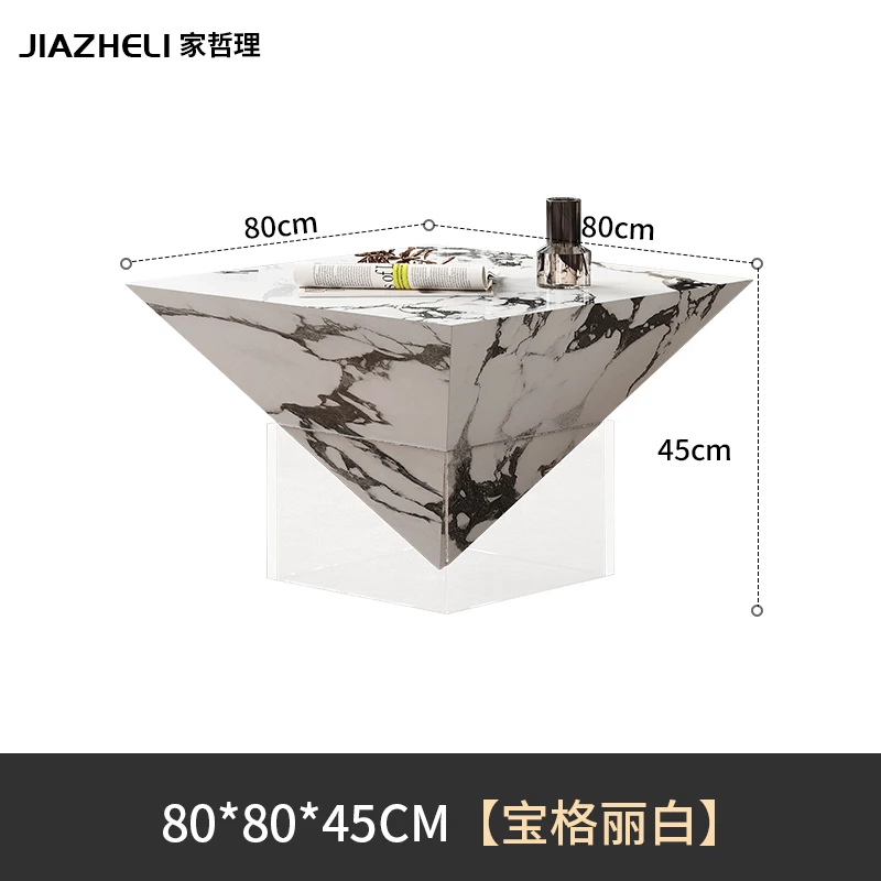 طاولة قهوة فنية جديدة راقية مصممة من حجر الأكريليك...