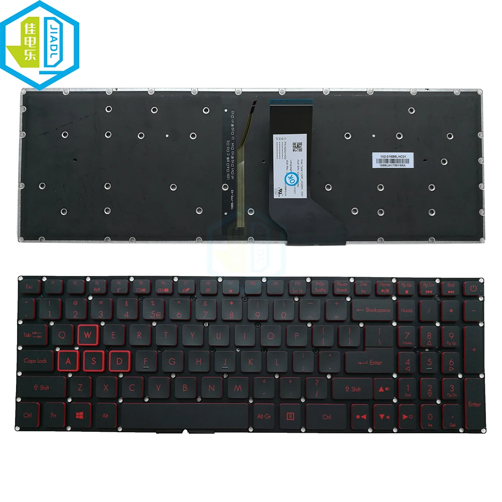 Teclado Retroiluminado para Acer Nitro Eua ru Brasil Turquia Latim Espanhol An51551 An515-52 An51531 An51541 An515-42 Lg5p-a52brl - Imagem 4