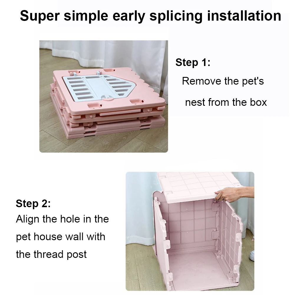 Waterproof Cat House Indoor Plastic Cat House for Outdoor Cats Feral Outdoor Sturdy Bed for Small Pet Gift