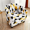 Elastic Single Club Sofa Cover Floral Print Tub Chair Covers Stretch Spandex Armchair Slipcovers for Bar Counter Living Room 4