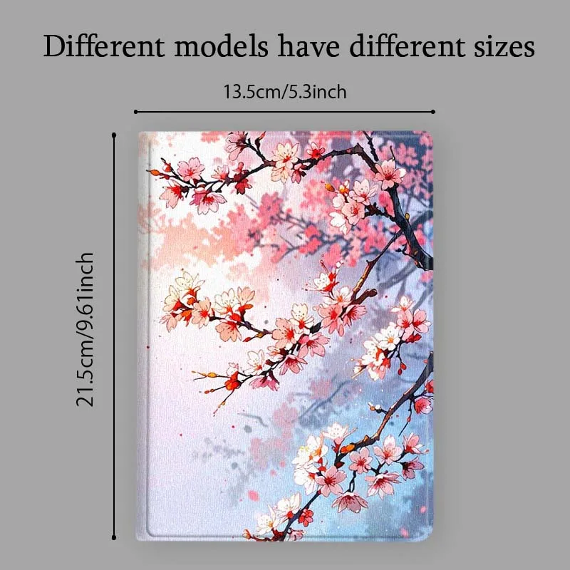 Pink Cherry Blossom Lake View Soft Tablet Case