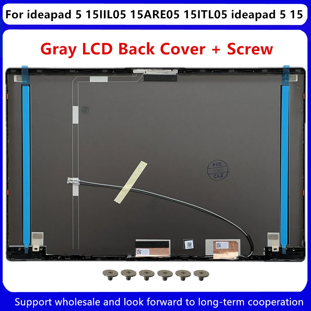 Lcd Capa Traseira 5cb0x56073 para Lenovo Ideapad 15iil05 15are05 15itl0 Ideapad 15 Moldura Dianteira Dobradiças Parafuso Am1k7000300 Novo - Imagem 2