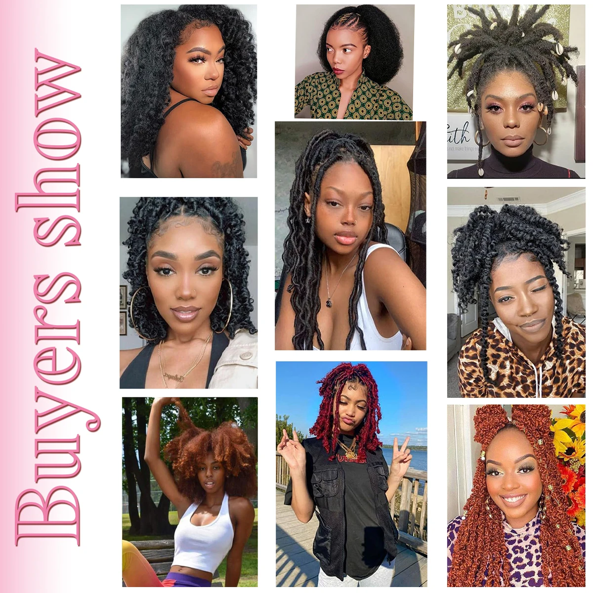 Afro Kinky Hair Pre Stretched Afro Kinky Twist Hair Braiding Hair Kinky Twist Crochet Braids Synthetic Hair Extensions For Women 6