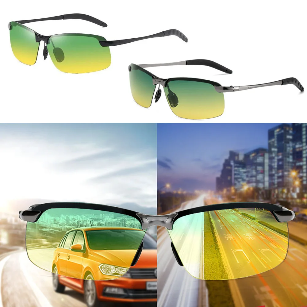 

New Fashion Night Vision Driver Goggles Sunglasses Cycling Goggles Night Driving Enhanced Light Glasses Car Accessries Portable