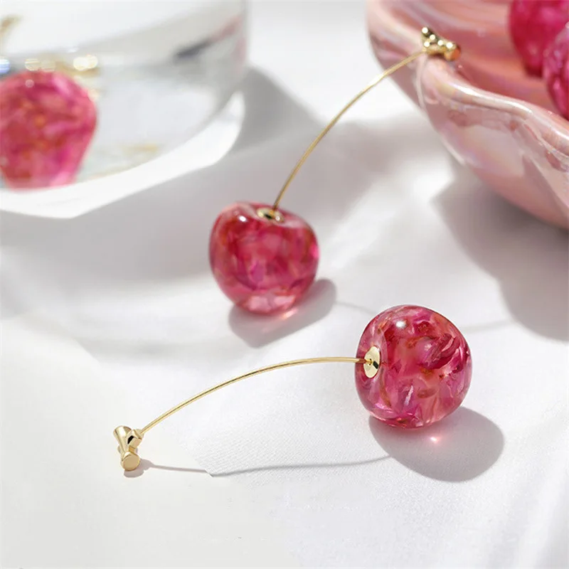 2 Pieces Women Cherry Earrings cherry earrings