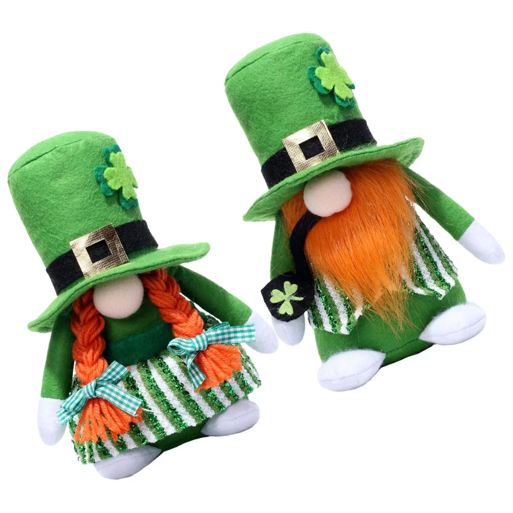

Dwarf Decorative Ornaments Party Home Gnome Plush StPatrick's Day Holiday Office
