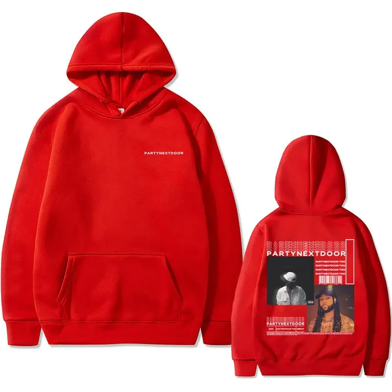Rapper Partynextdoor Partynextdoor Double sided Printed Hoodie Men's Casual Street Wear Men's Hip Hop Retro Sweatshirt WK 6