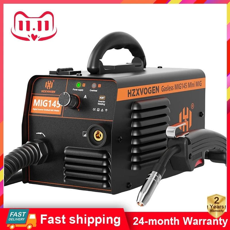 HZXVOGEN Non-Gas Semi-automatic Welding Machine MIG145 With Wire