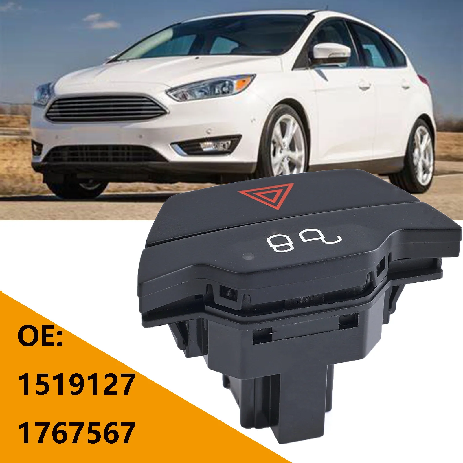 For Ford B-Max C-Max Ecosport Fiesta Mk7 Focus Escape Kuga Transit Custom Transit Tourneo Connect Warning Light Door Lock Switch