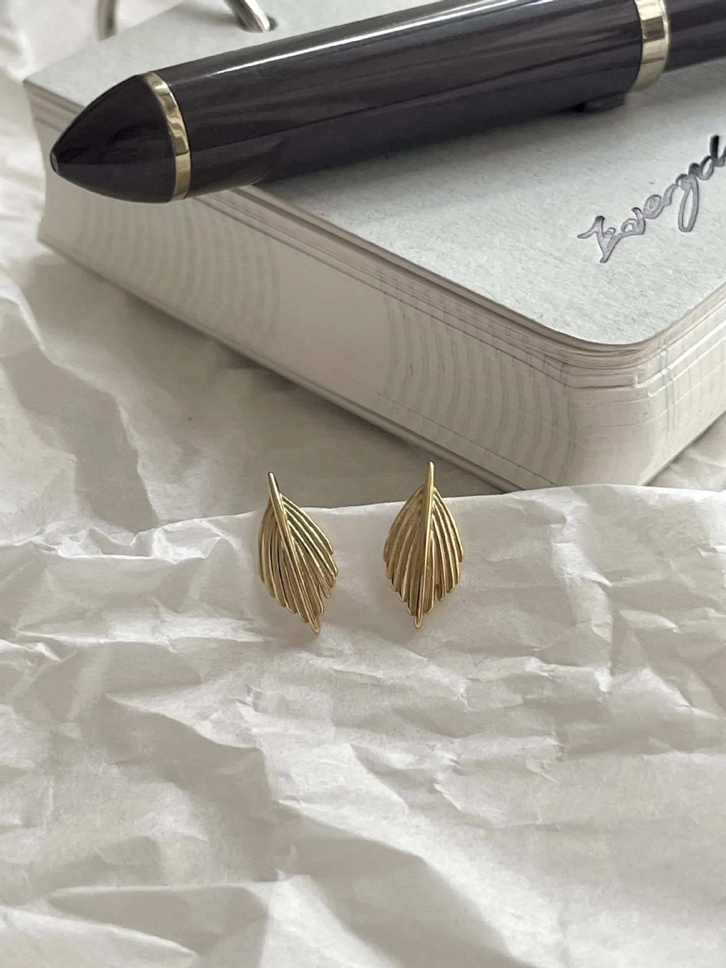Ohrringe aus Silber 925, Blatt, elegant, vielseitig, Damen-Ohrstecker, Schmuck, schöne Pendientes Mujer JHE24 – Detail 2