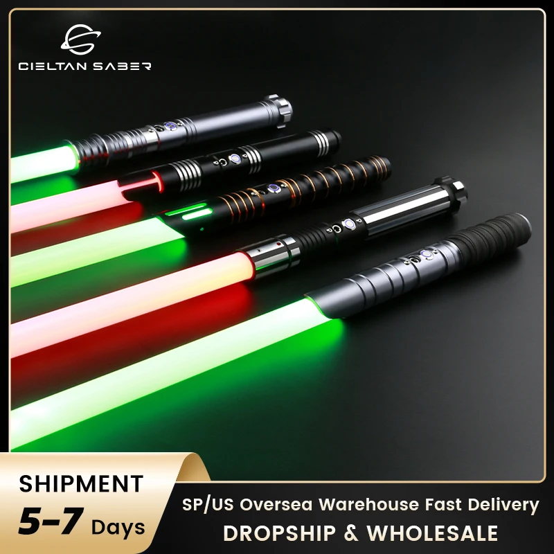 TXQSABERSmoothSwingLightsaberRGB12Color4SoundsFontsMetalHiltFOCFunctionHeavy