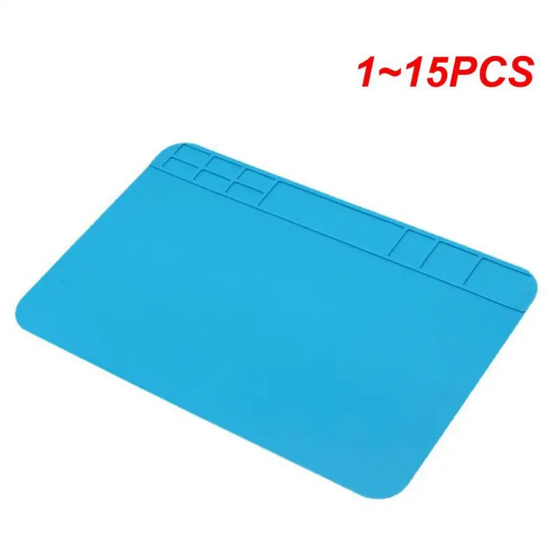 

1~15PCS Repair Pad Insulation Heat-Resistant Soldering Station Silicon Soldering Mat Work Pad Desk Platform for BGA Soldering
