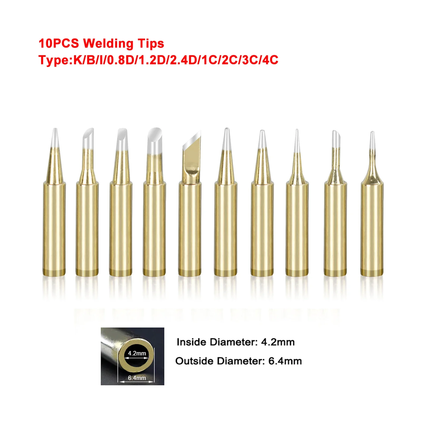 NEWACALOX-900M-T 시리즈 무연 납땜 스크루 드라이버 철 팁, 936 Yihua Hakko 재작업 납땜 스테이션 도구, 개