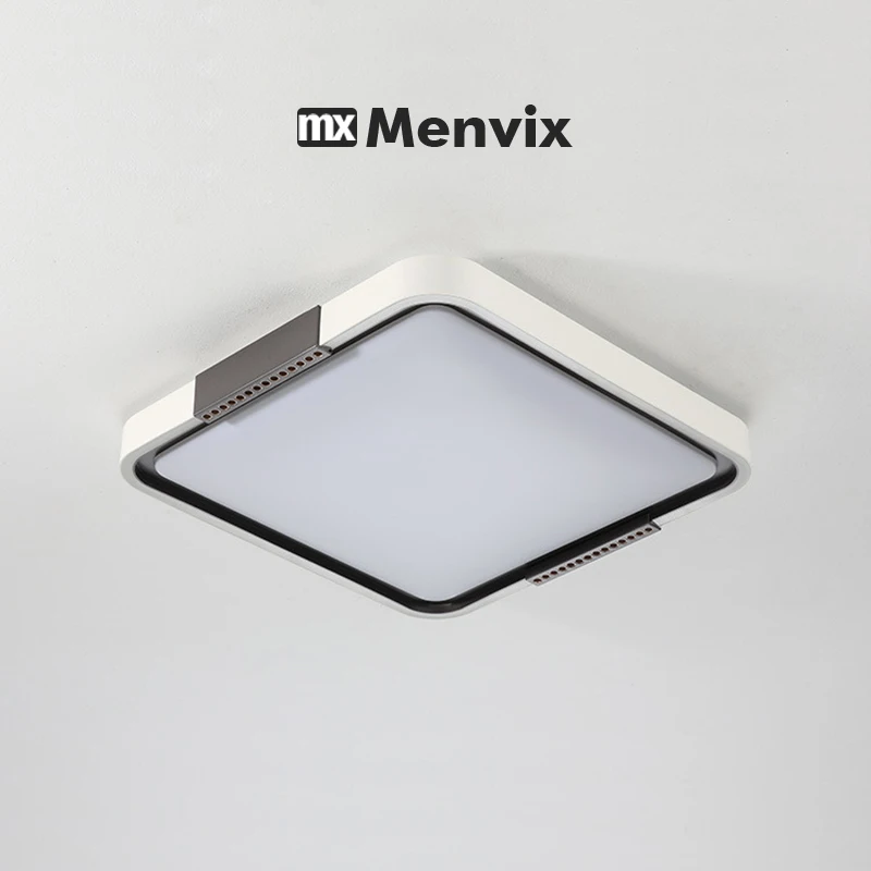 Modern LED Ceiling Lamp Bedroom Study Fixture Round White Home Art Design Indoor Decoration Living Room Lights Lustre Lighting - 6