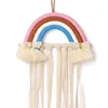 INS Weave Rainbow Baby Hair Clips Accessories Holder Princess Girls Hairpin Hairband Storage Pendant Jewelry Wall Ornaments 5