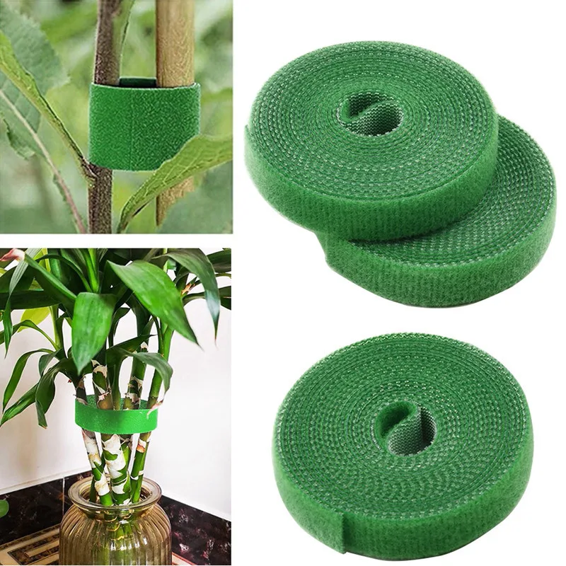 3 Rolls Green Garden Twine Plant Ties Nylon Plant Bandage Fastener Tape  Hook Loop Bamboo Cane Wrap Support Accessories Red - AliExpress