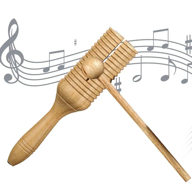 Latin Crow Sounder Wooden Guiro Crow Sounder Percussion Instrument Educational Toy Latin Single Speaker Musical Toy For Adults