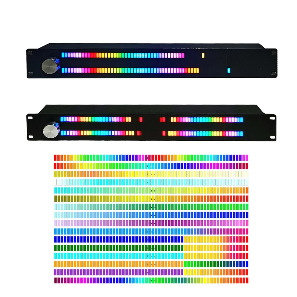 Studio Display LED Music Spectrum Display, RGB Audio Level Bar Display ...
