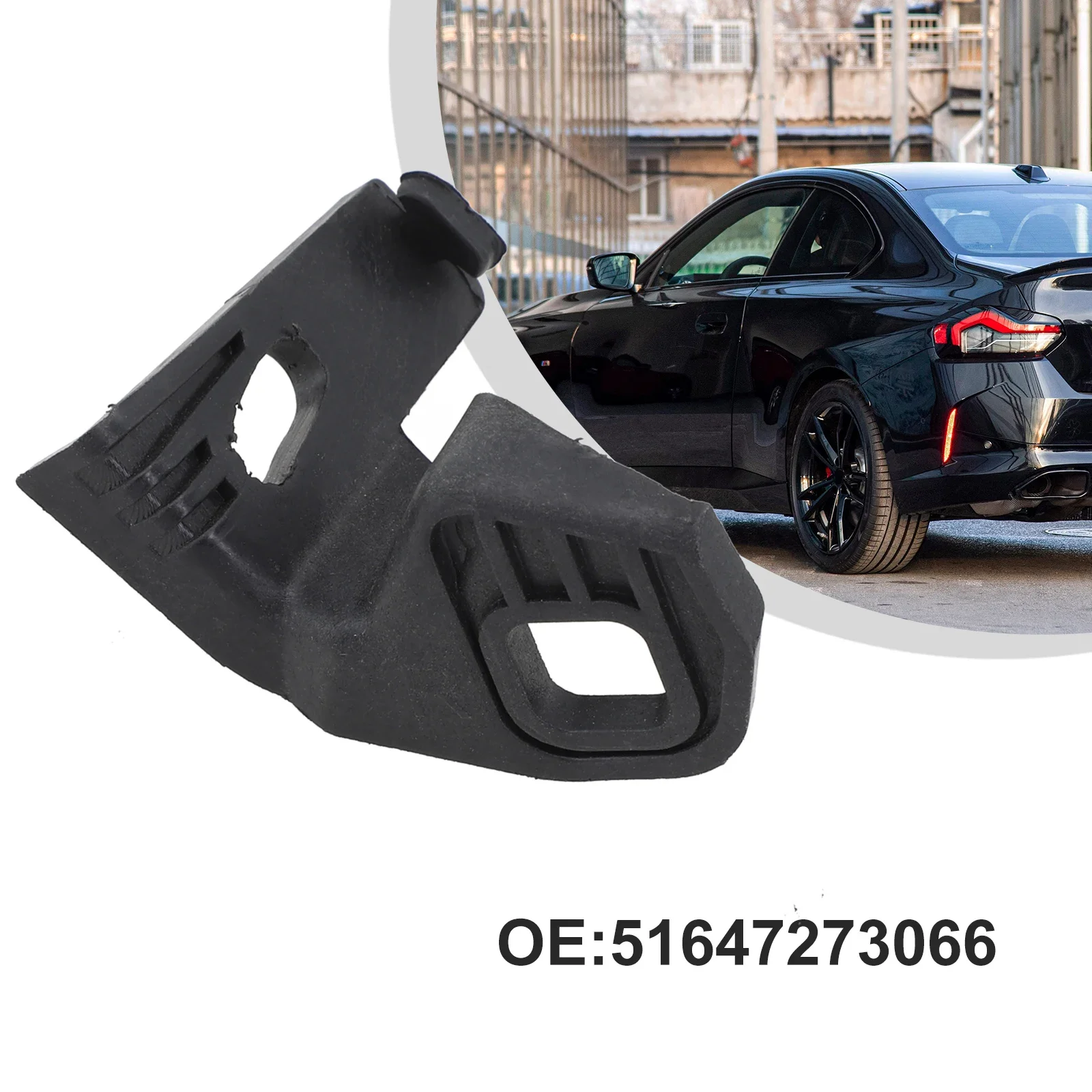 Supports De Phares Pour BMW Série 1 F20/F21 & Série 2 F22/F23/F87 – Réf. 51647273065 & 51647273066 – En ABS Noir