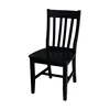 Schoolhouse Wood Dining Chair in Black (Set of Two) 1