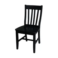 Schoolhouse Wood Dining Chair in Black (Set of Two) 1