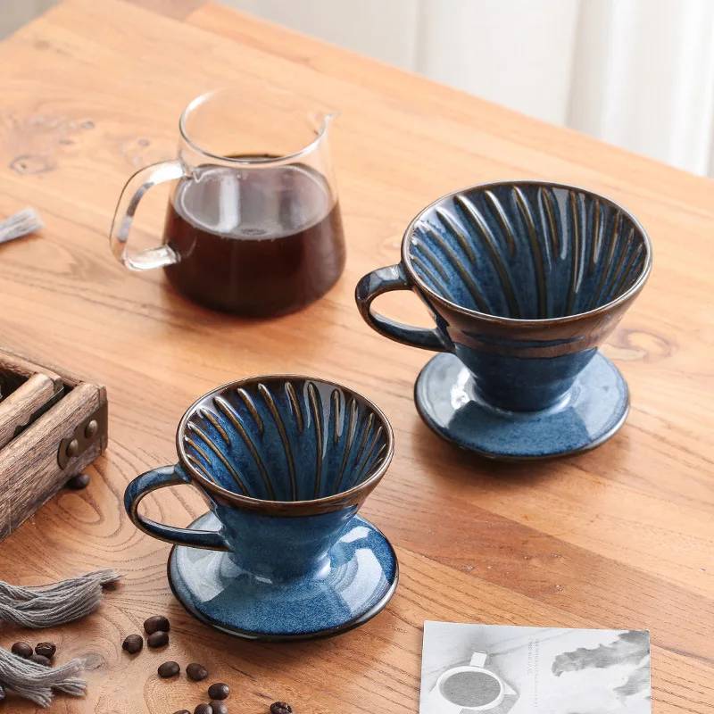 كوب فلتر قهوة من السيراميك، مرشحات قابلة لإعادة ال...