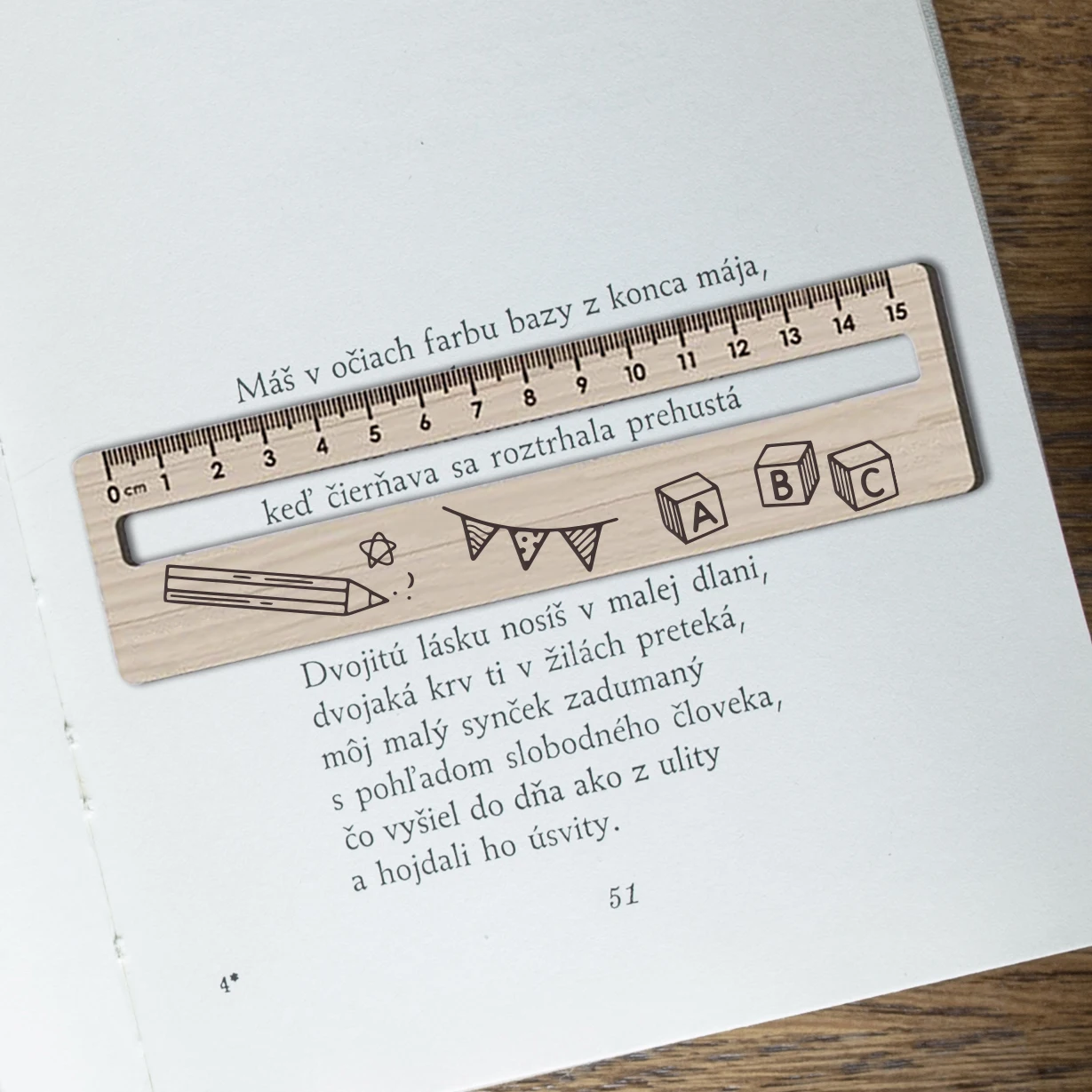 Laser document reading aid, wooden ruler, student, back to school ...