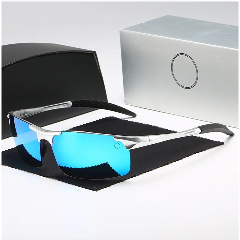 

2023 Aluminum Rimless Photochromic Sunglasses Men Polarized Day Night Driving Glasses Chameleon Anti-Glare Eyewear Oculos De Sol