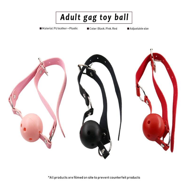 Gag a sfera in silicone morbido per giochi erotici di coppia_voghion.com