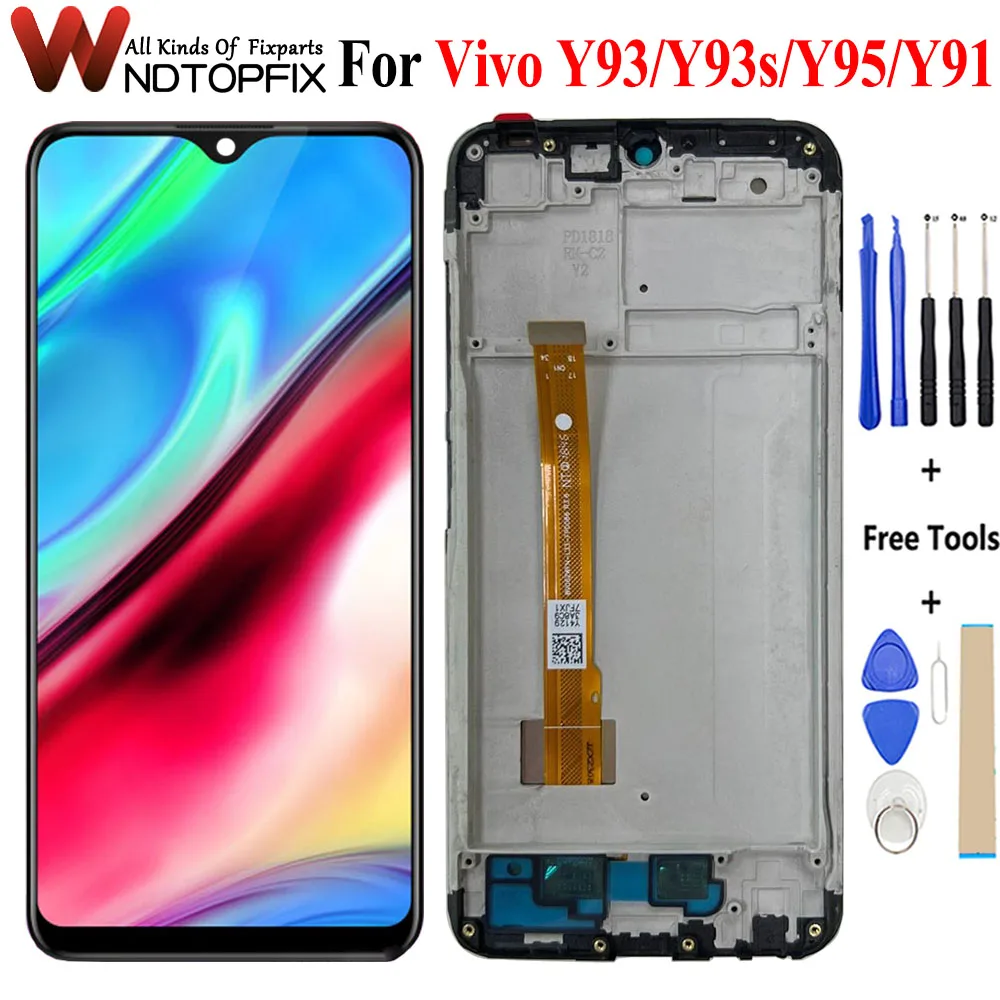 

6.2" For VIVO Y93 V1818A / Y93s / Y91 1816 1817 LCD Display Touch Screen With Frame Digitizer Assembly For vivo Y95 1807 Lcds